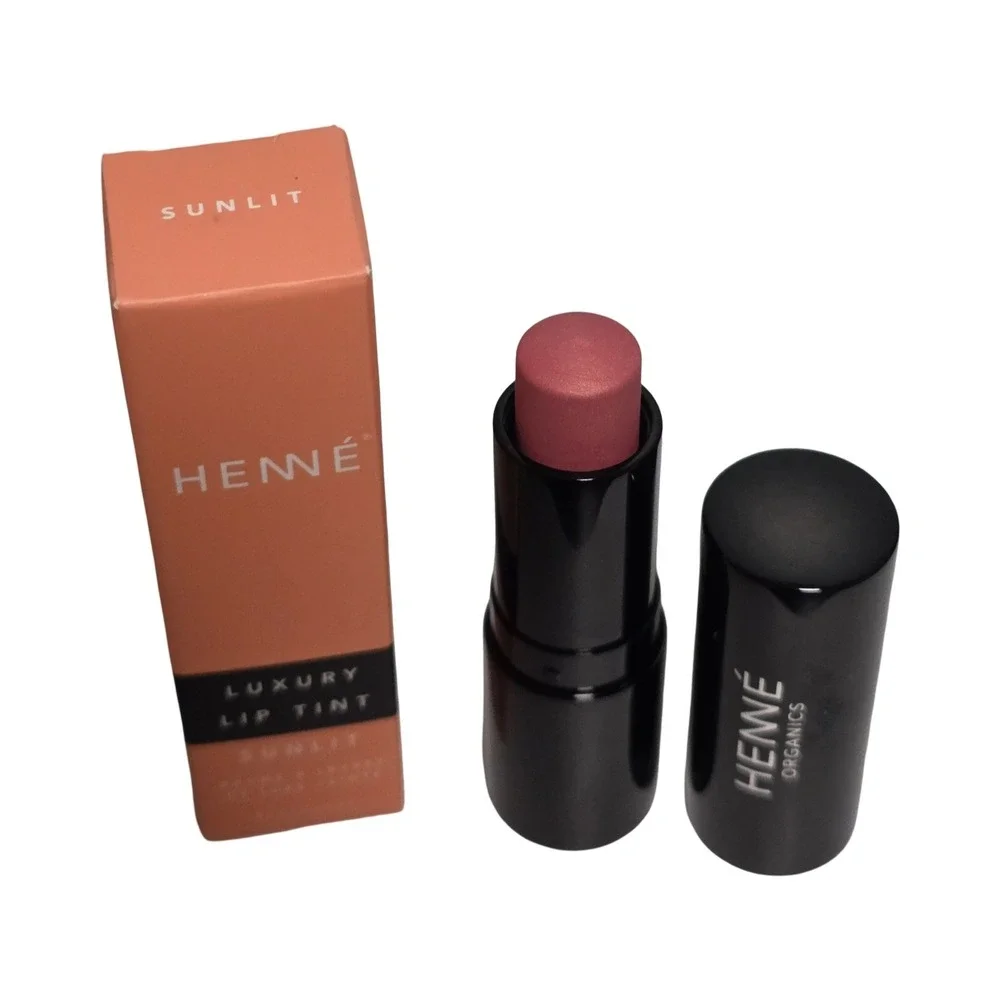 Henne Organics Luxury Lip Tint Sunlit 0.15oz Sheer Moisturizing Lip Balm NIB